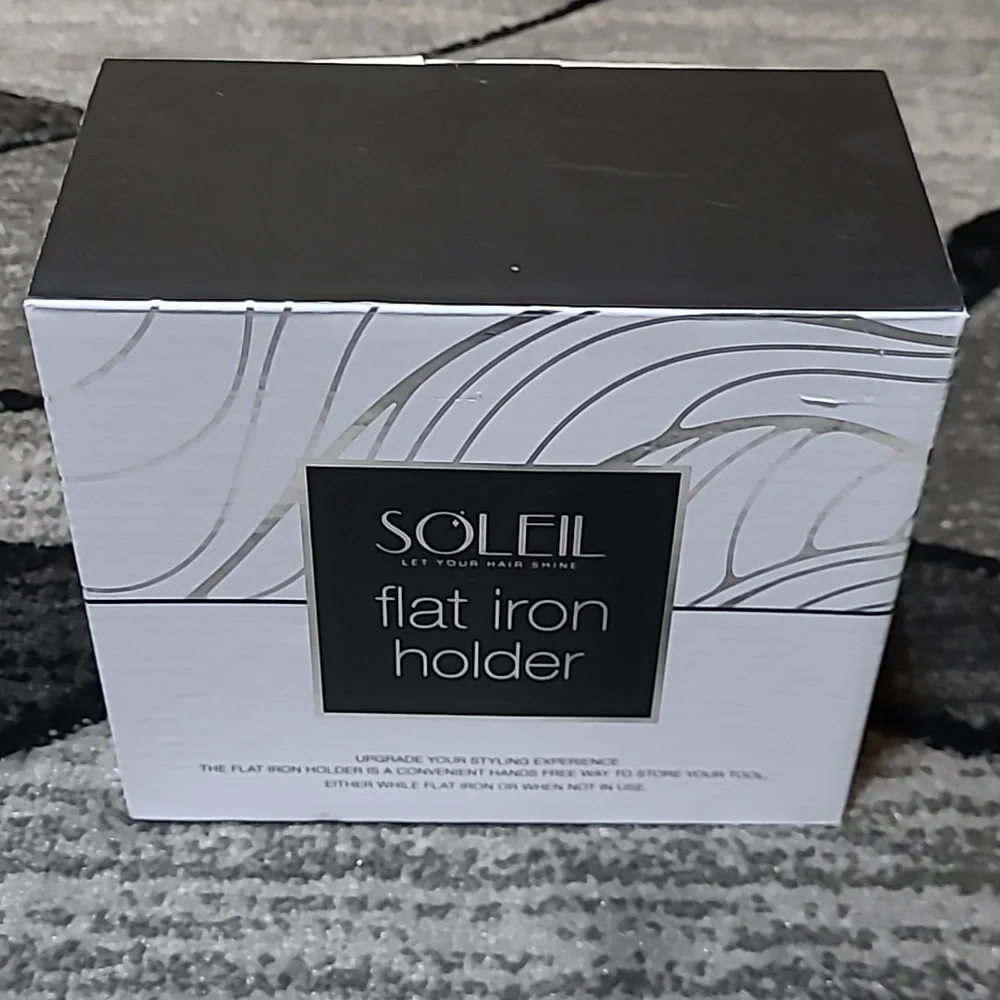 SOLEIL LET YOUR HAIR SHINE FLAT IRON HOLDER BLACK